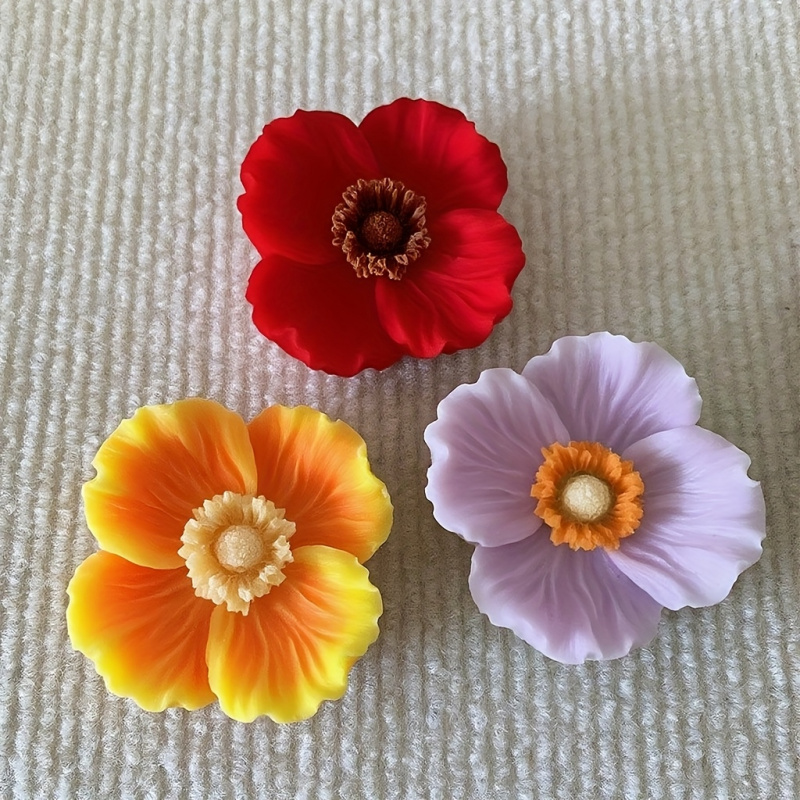 3Flower silicone mold，Silicone - Candle Making Jars 评论和价格