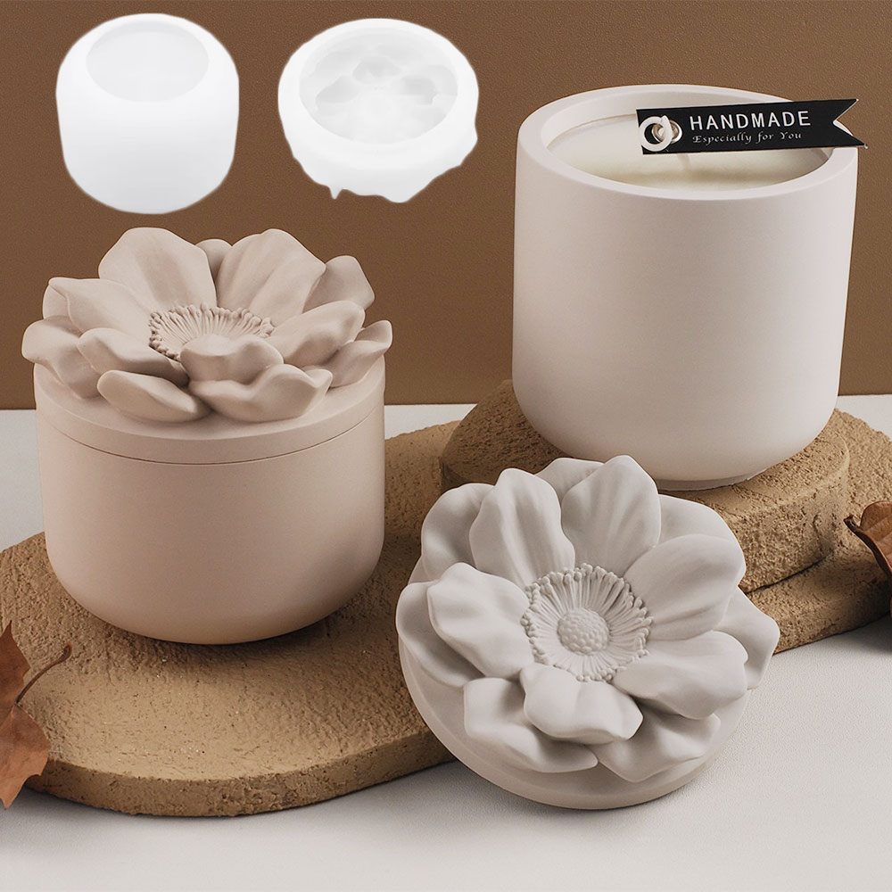 Sunflower Storage Box Silicone - Candle Making Jars 评论和价格