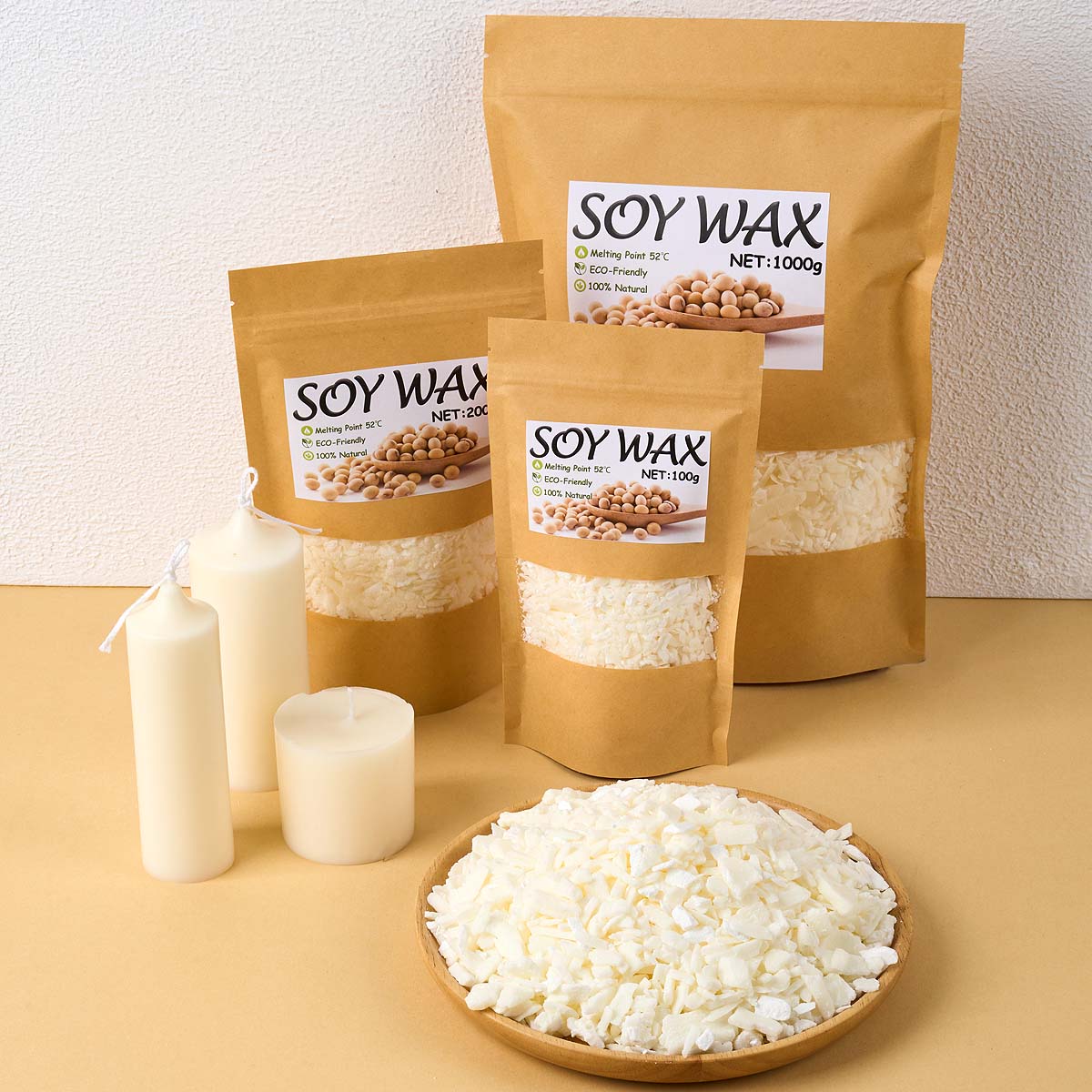 1 Pounds Pure White Soy Wax Fo - Candle Making Diy Kit 评论和价格