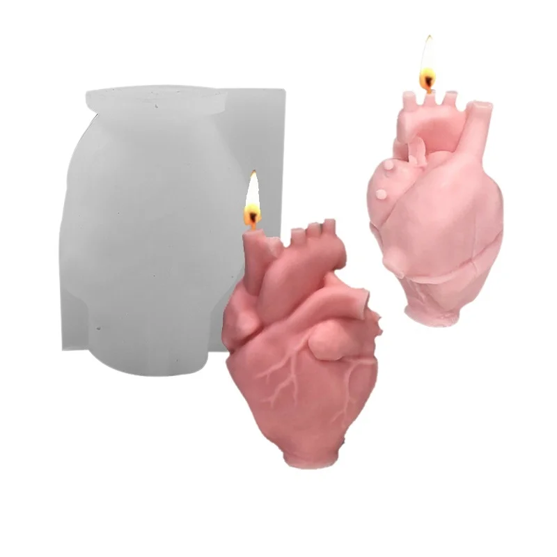 DIY Human Heart Silicone Candl - Candle Making Diy Kit 评论和价格