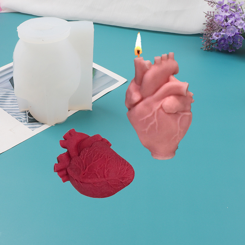 DIY Human Heart Silicone Candl - Candle Making Diy Kit 评论和价格