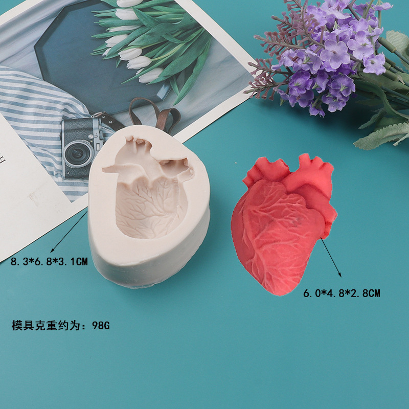 DIY Human Heart Silicone Candl - Candle Making Diy Kit 评论和价格
