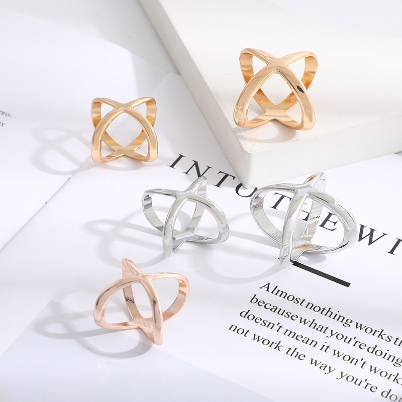 X-Shaped Scarf Clips - Elegant - Candle X 评论和价格