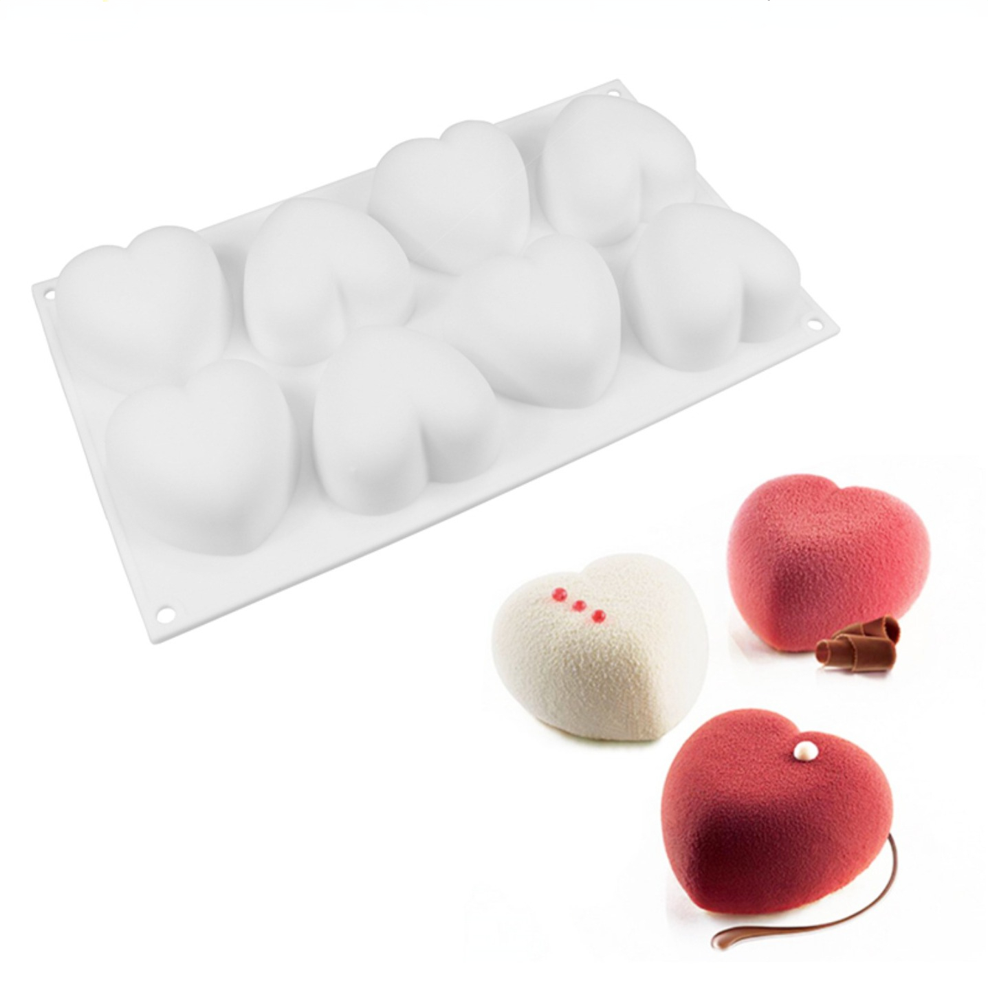 Love Heart Silicone Soap Mold  - Candle Making Diy Kit 评论和价格