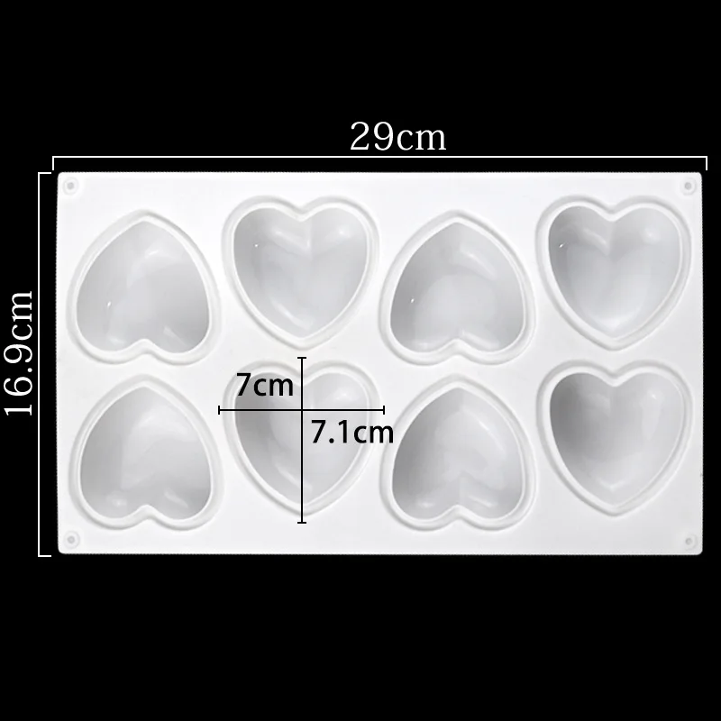Love Heart Silicone Soap Mold  - Candle Making Diy Kit 评论和价格