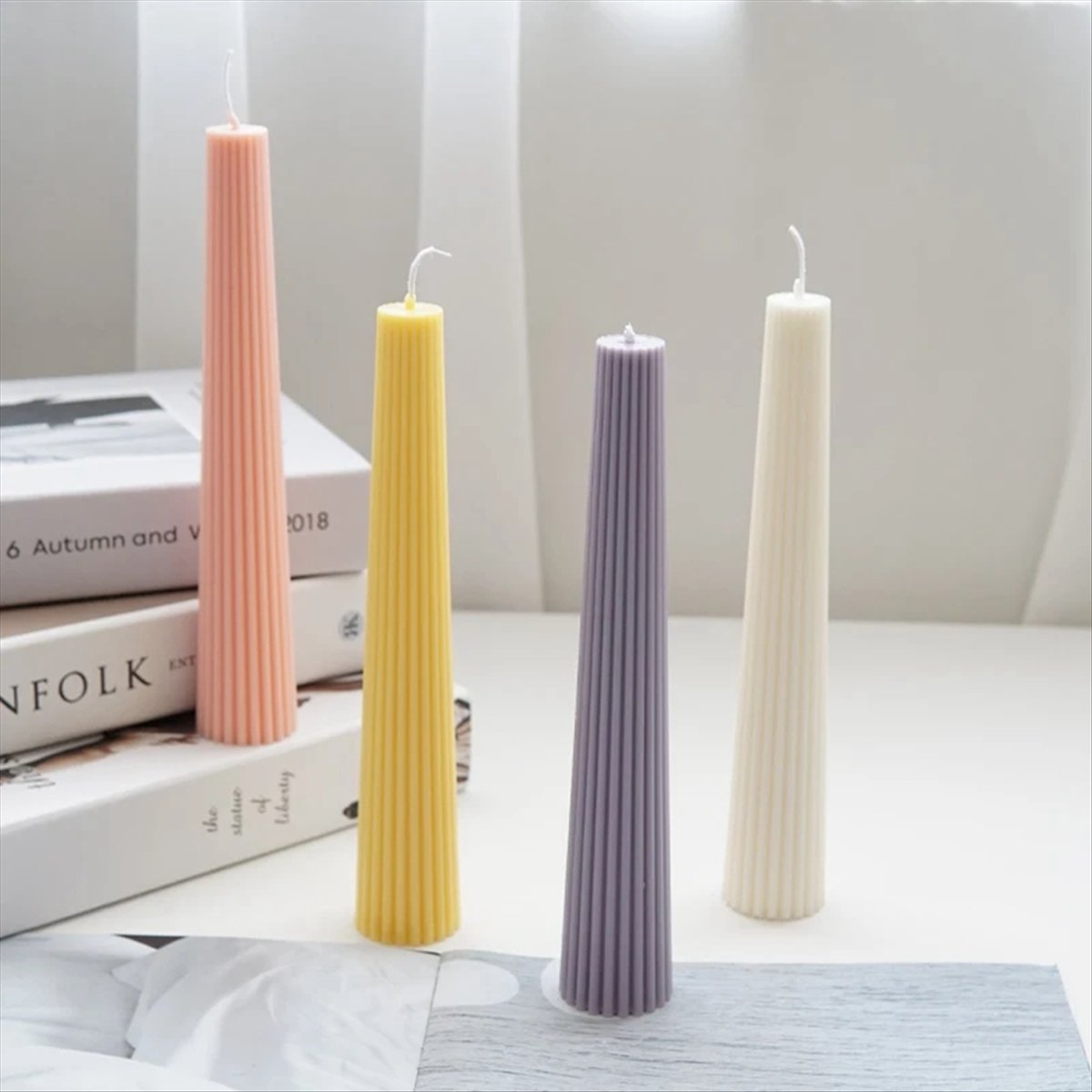 *ABAB Striped Long Pole Column - Candle Making Diy Kit 评论和价格