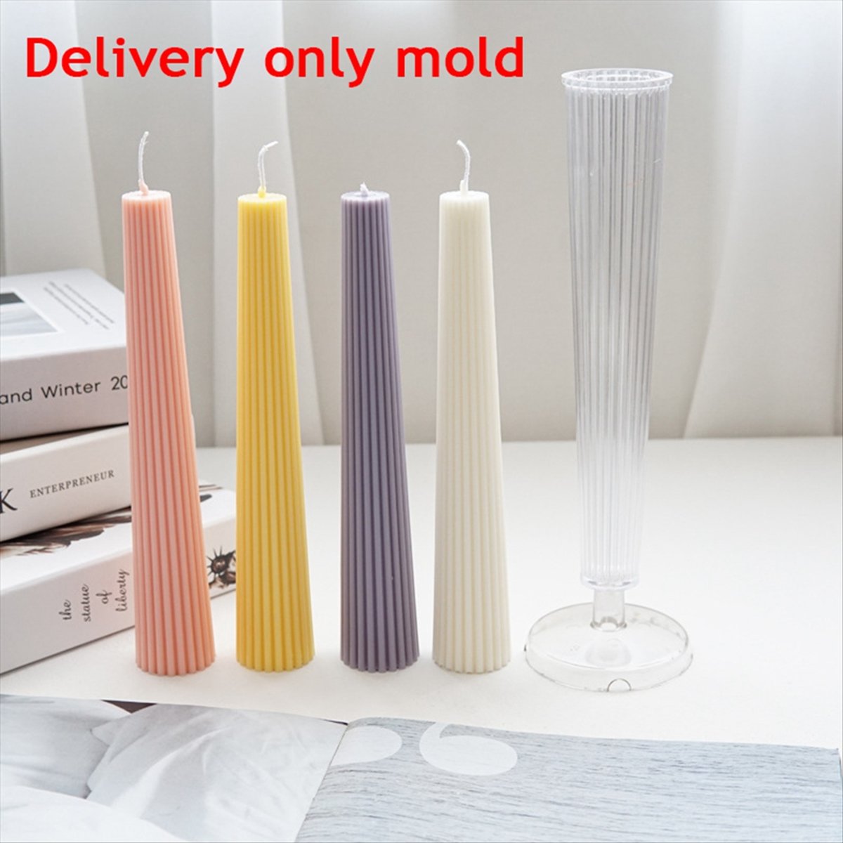 *ABAB Striped Long Pole Column - Candle Making Diy Kit 评论和价格