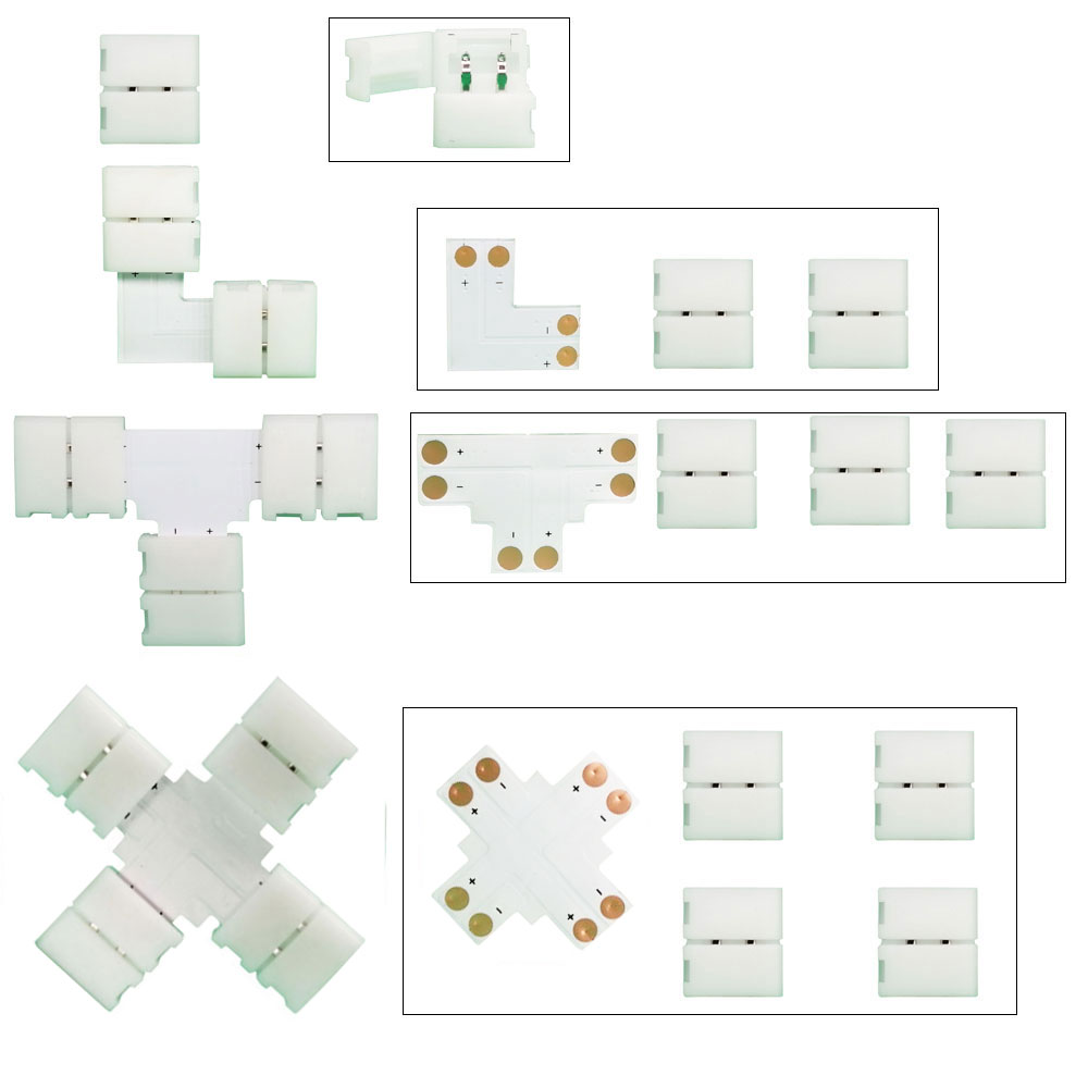 5PCS 10mm L / T / X Shape Conn - Candle X 评论和价格