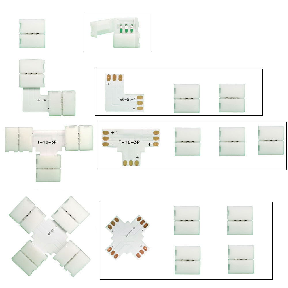 5PCS 10mm L / T / X Shape Conn - Candle X 评论和价格