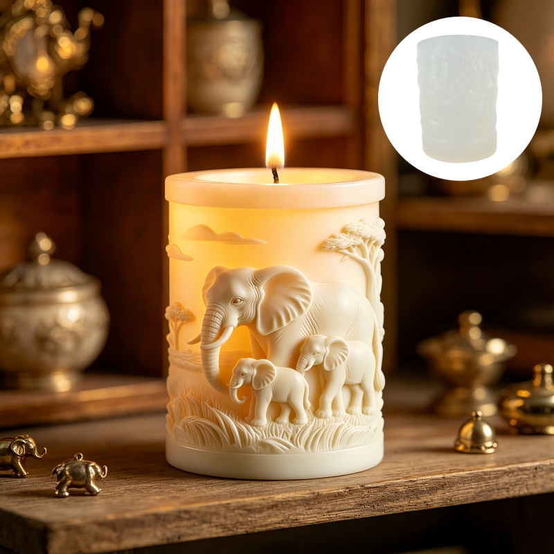 Elephant and Elephant Child Cy - Candle Making Kit For Kids 评论和价格