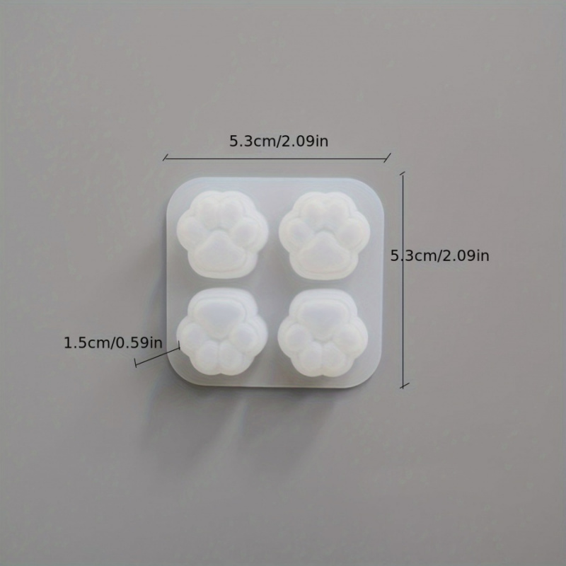 1Cat Paw Pattern Silicone Mold - Candle Making Diy Kit 评论和价格
