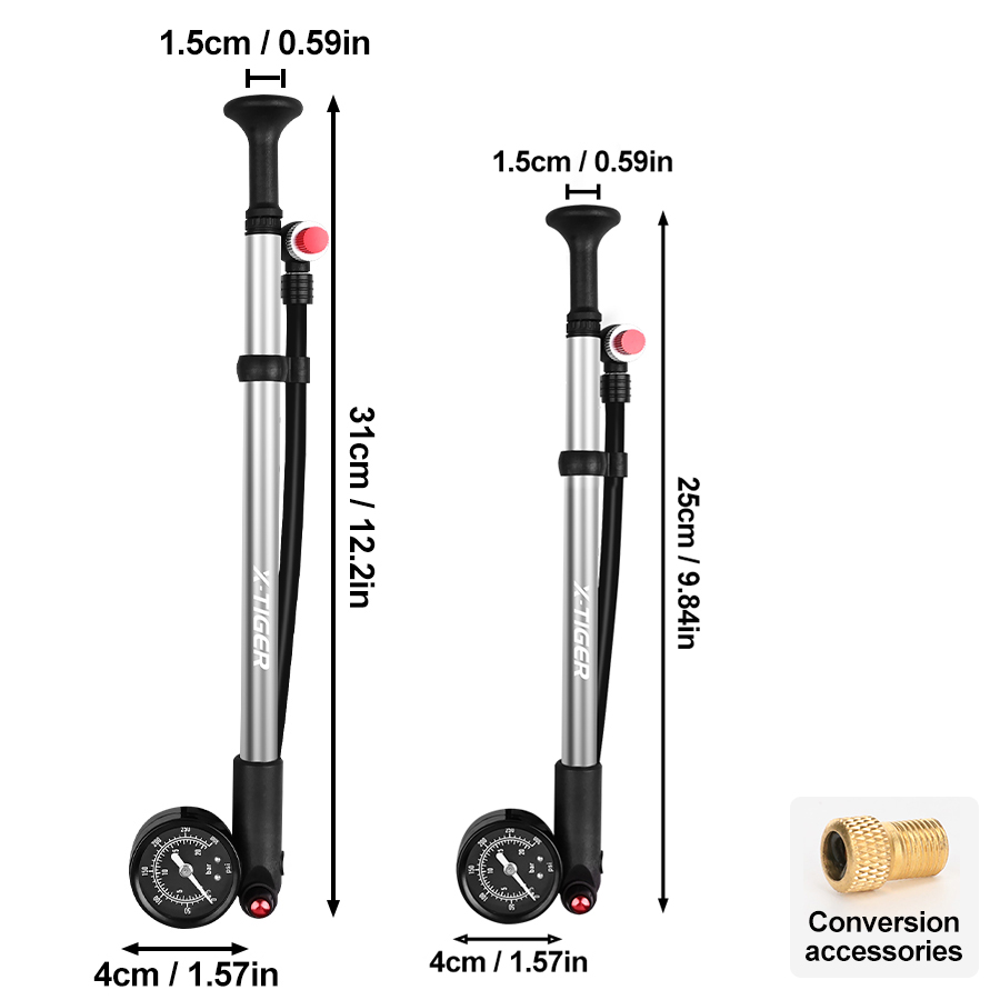 X-TIGER 300PSI Bicycle Pump T- - Candle X 评论和价格