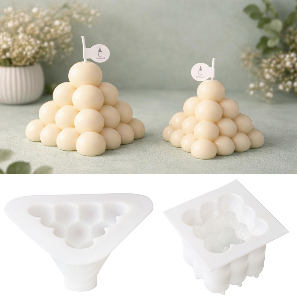 3D Bubble Cube Silicone Candle - Candle Making Kits 评论和价格